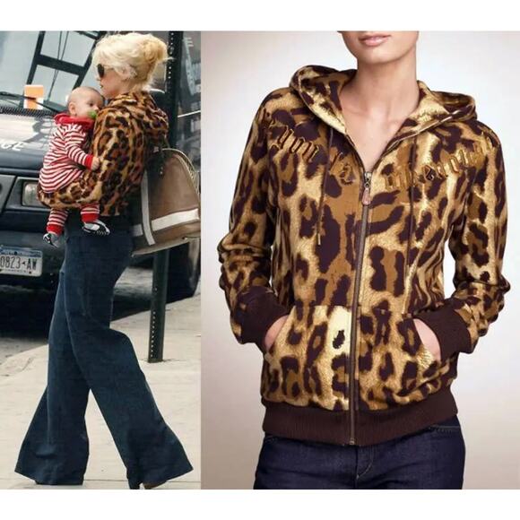 ✨🆕BNWOT!L.A.M.B. Vintage Y2K Rare “Are You Lamb Enough” Leopard Print Hoodie S✨ - Picture 3 of 11